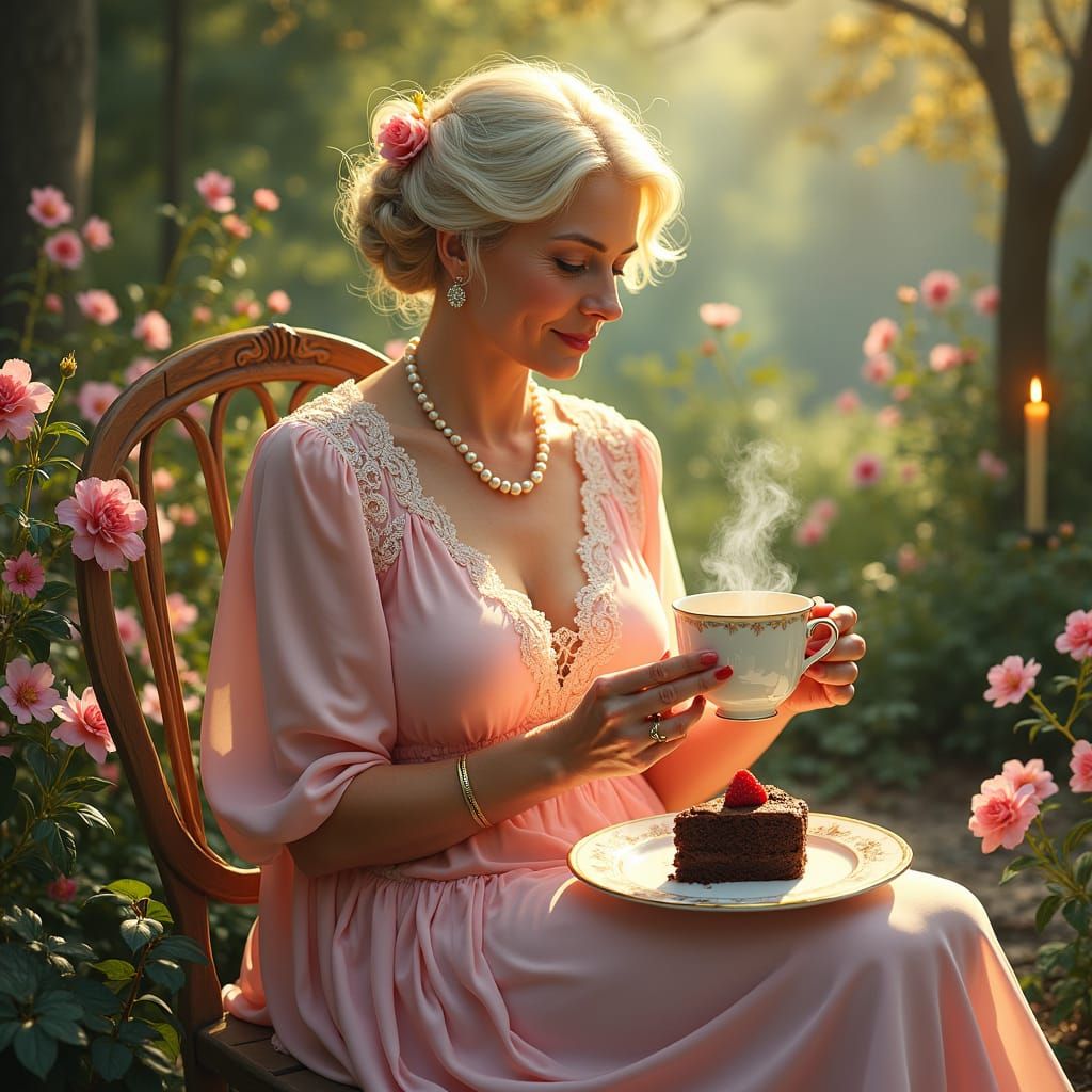 Elegant Birthday Card for Shelagh in Pre-Raphaelite Style