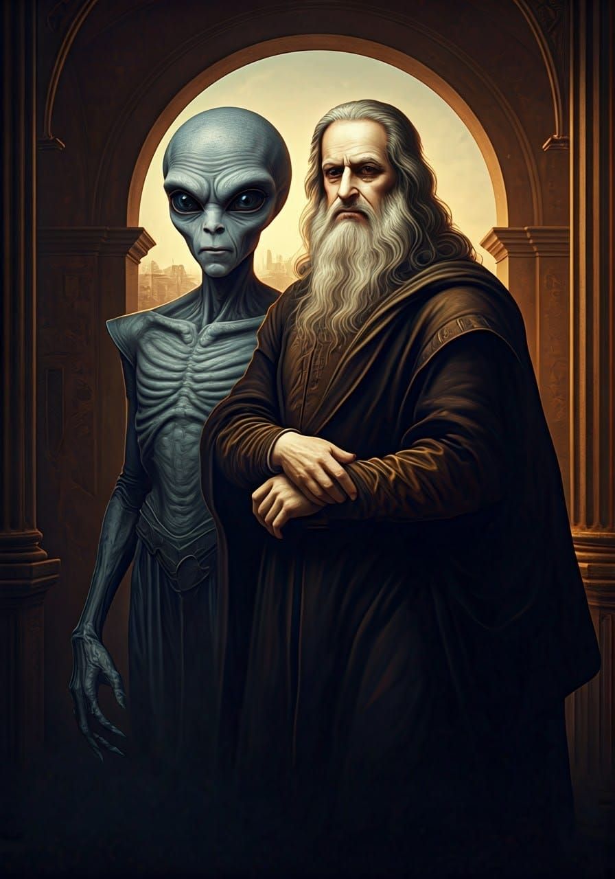 Leonardo da Vinci and the Grey Alien: A Renaissance Enigma