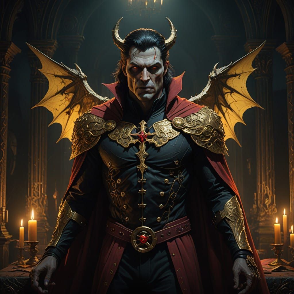 Three Gothic Brides of Dracula Loom Menacingly