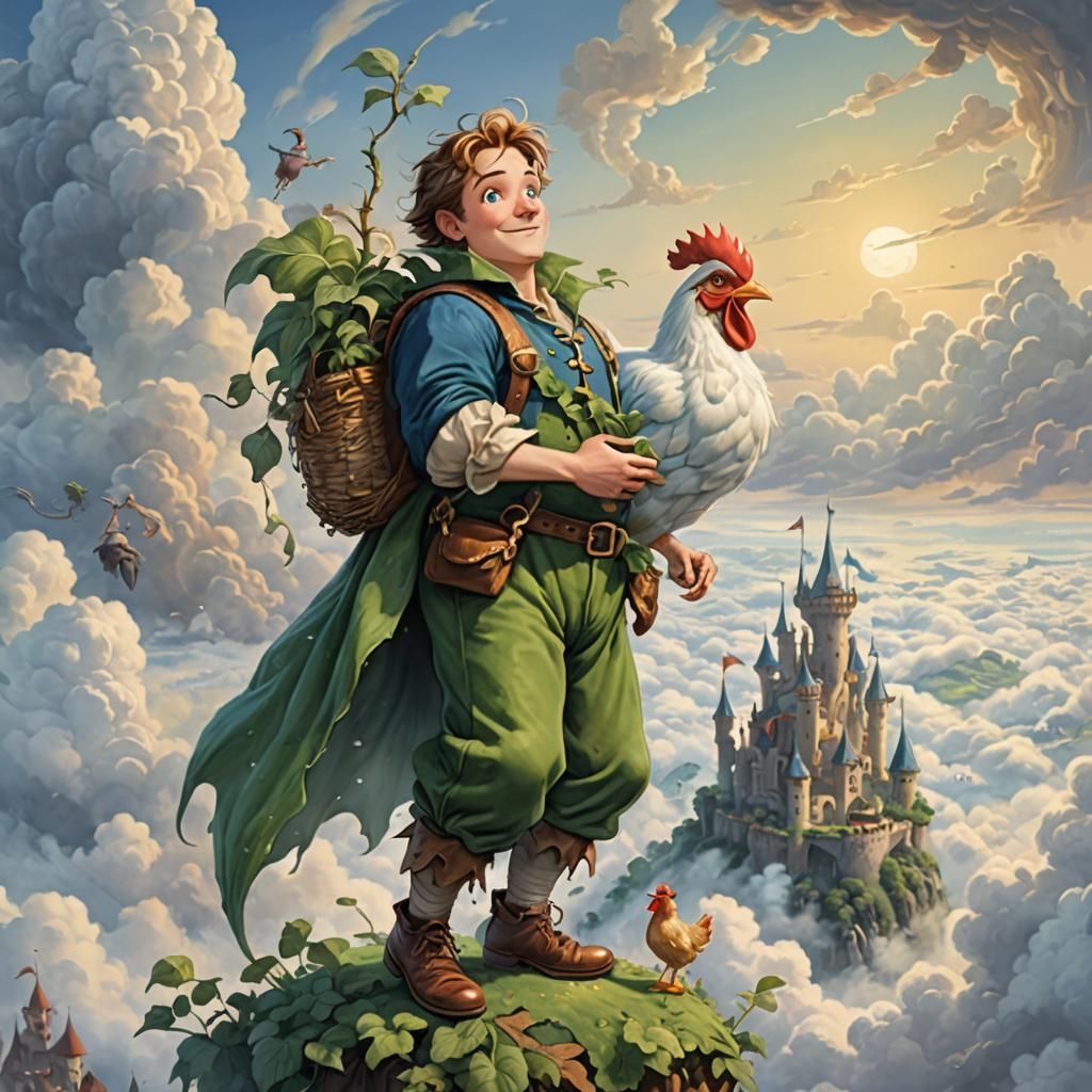 Jack and the Beanstalk in Fairytale Style