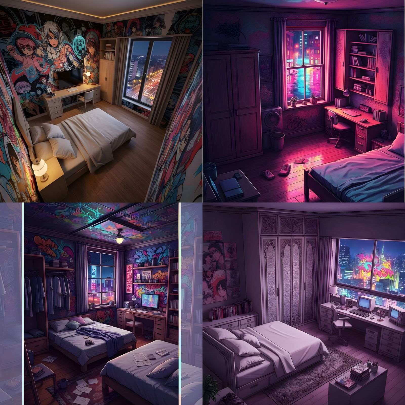 A Bedroom in the City - 10 Random Descriptors