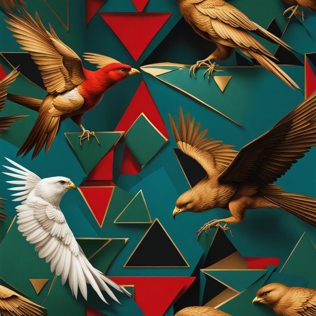 Eyes and Birds of Prey in Photorealistic Style