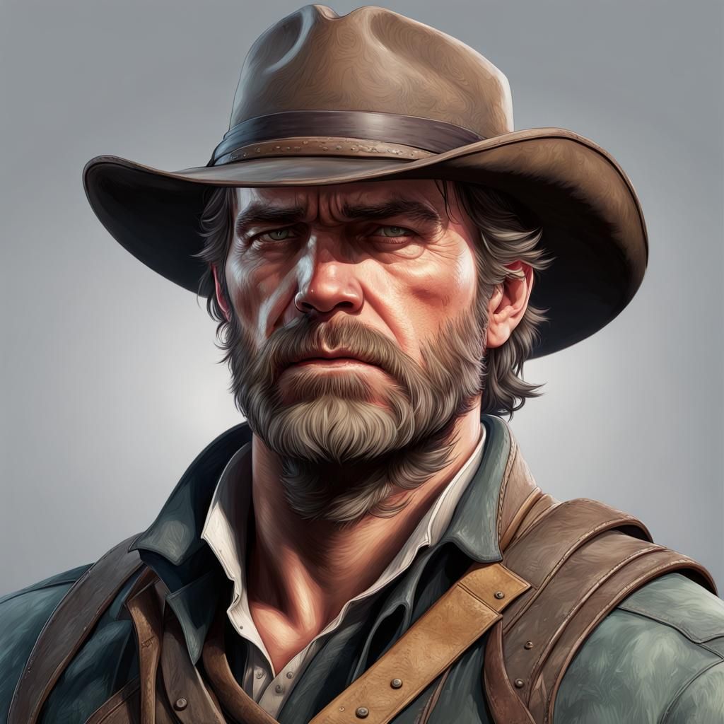 Detailed Portrait of Arthur Morgan