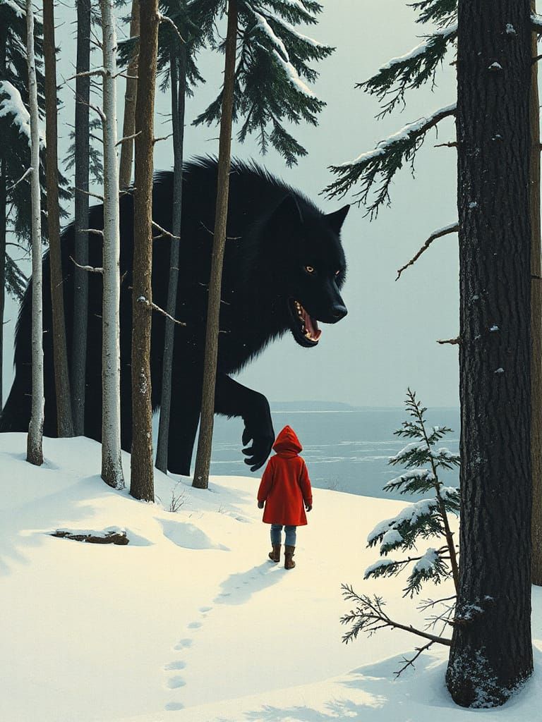 Little Red Riding Hood: Surreal Scandinavian Fairytale