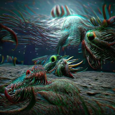 Deep Sea Monsters in 3D