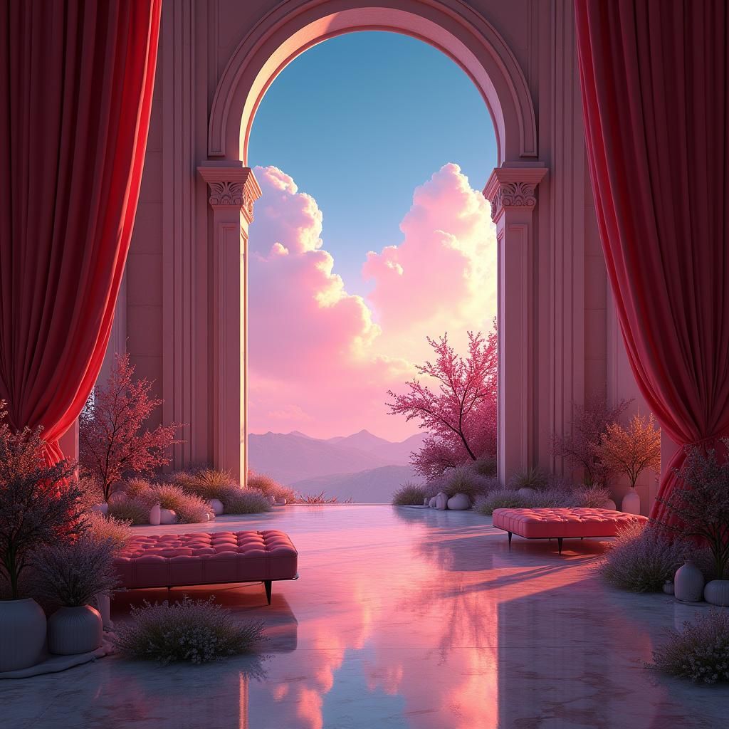 Luxurious Photo Studio with Elegant Lighting in 8K