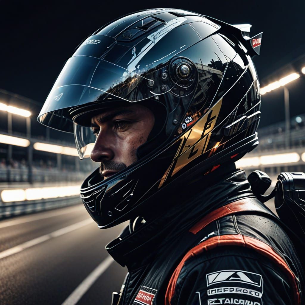 A portrait of a formula 1 driver