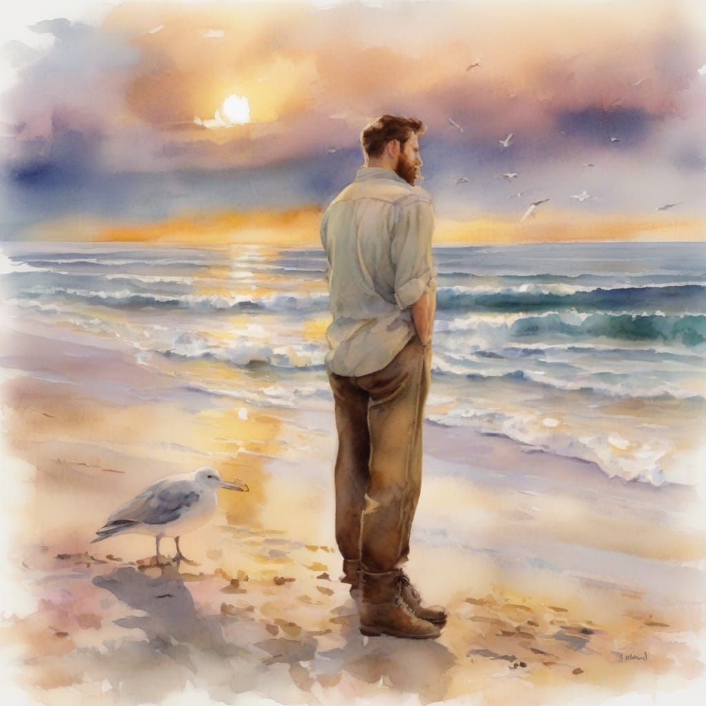 Sailor's Nostalgic Farewell to the Sea