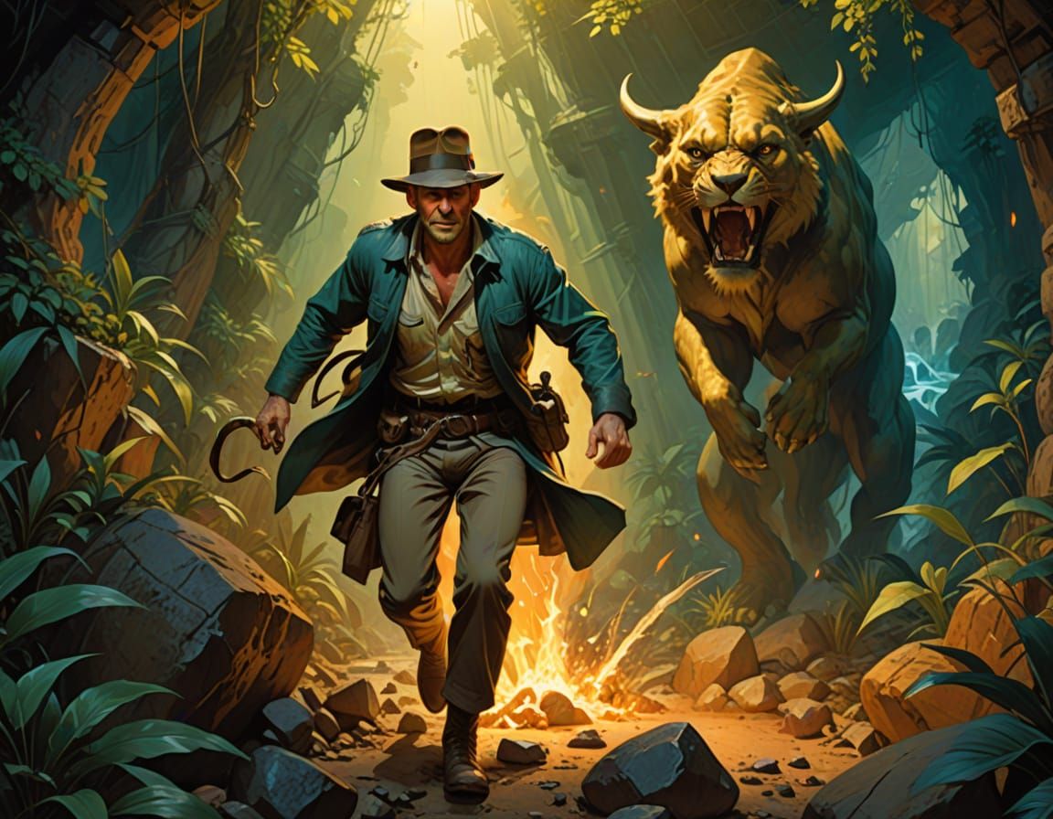 Indiana Jones and the Giant Boulder Chase