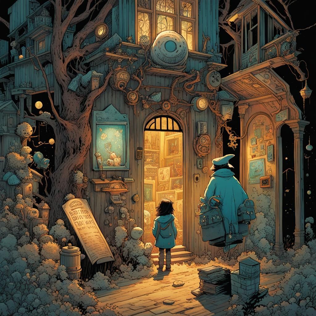 Lost Girl Poster Art in Cartoon Style