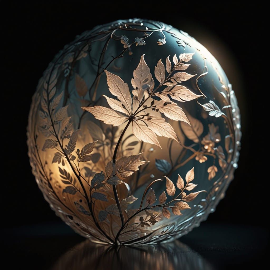 Surreal Landscape Illuminated by Soft, Warm Light