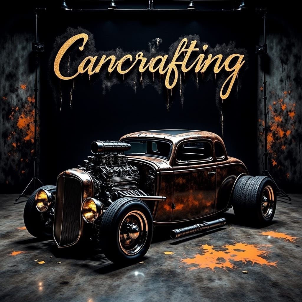 Rebellious Automotive Masterpiece in Photorealistic, Cinemat...