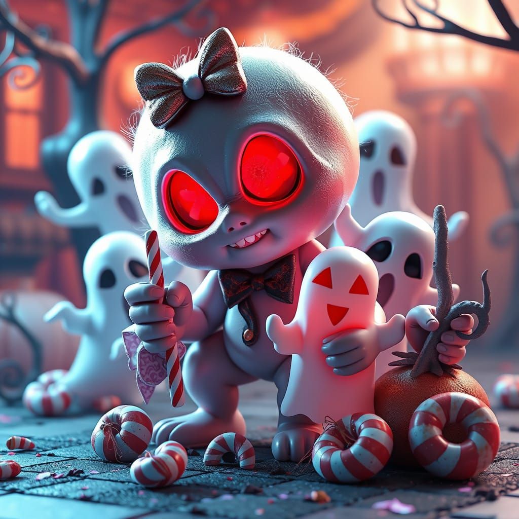 Twisted Trick-or-Treat with Ghostly Candies