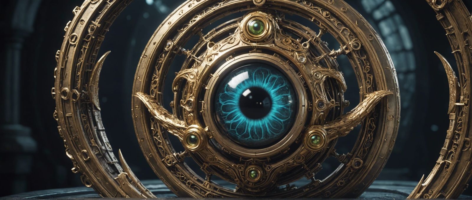 Surreal Seraphim Angel with Tentacles and Astrolabe