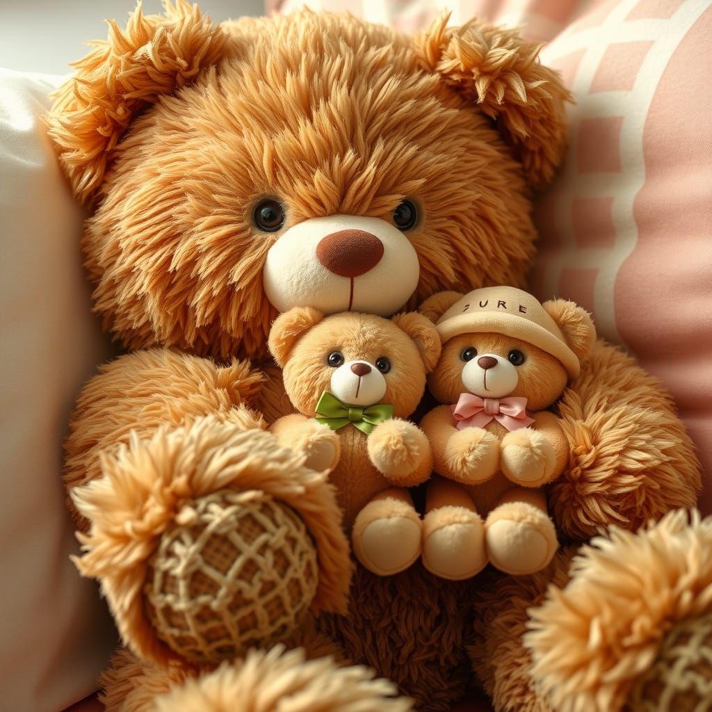 Teddy Bears Holding Teddy Bears
