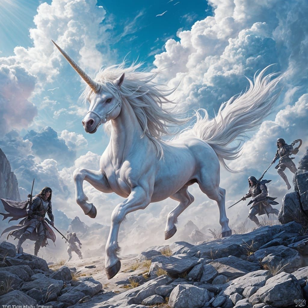 Epic Battle of Light and Darkness in a Fantastical Realm