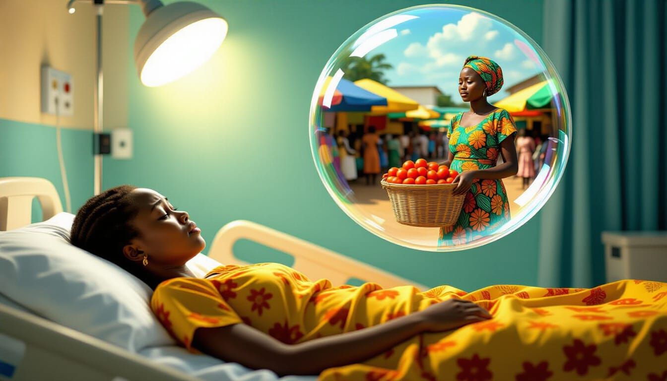 Nigerian Girl's Dream of Marketplace While Ill