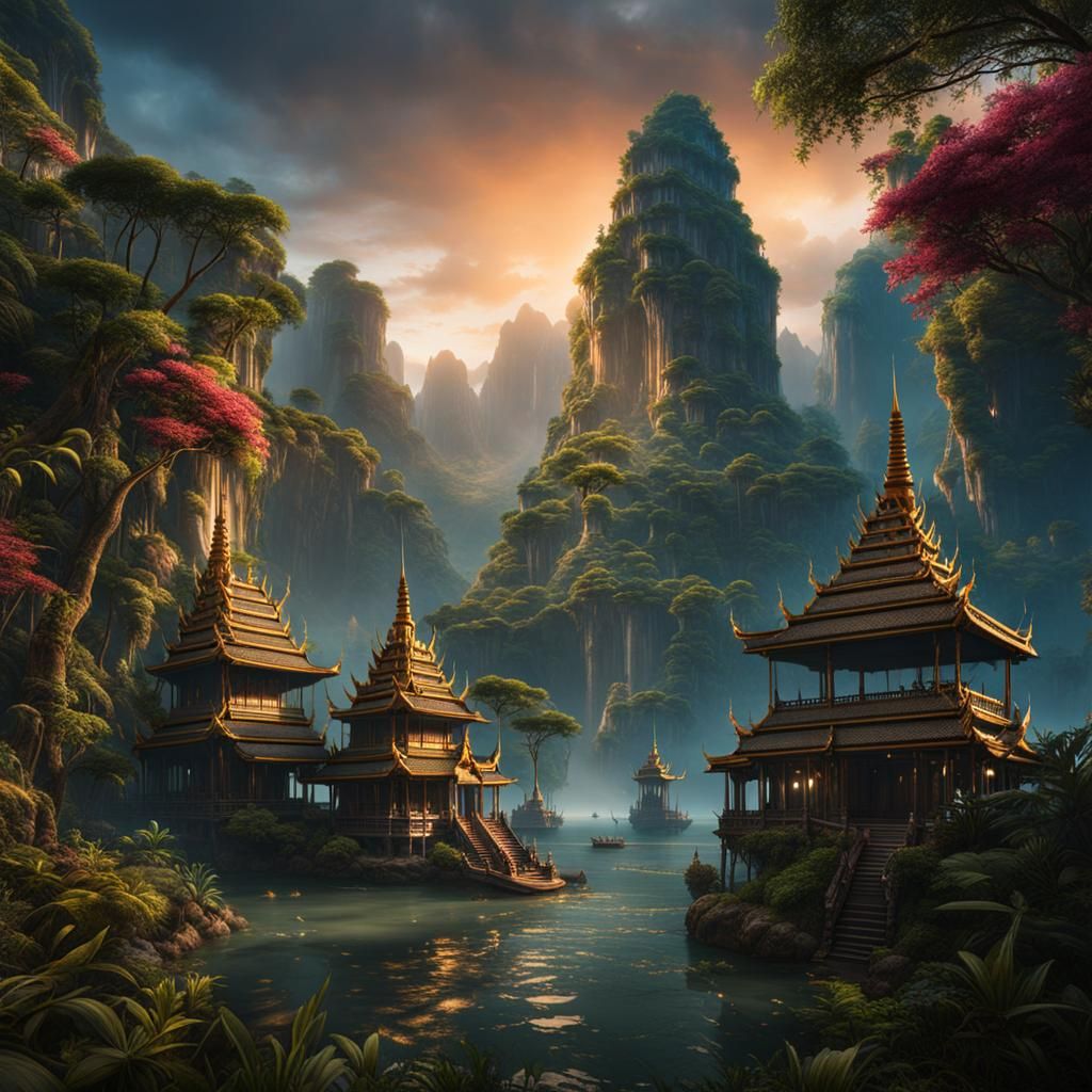Thailand: Detailed Matte Painting in Unreal Engine 5