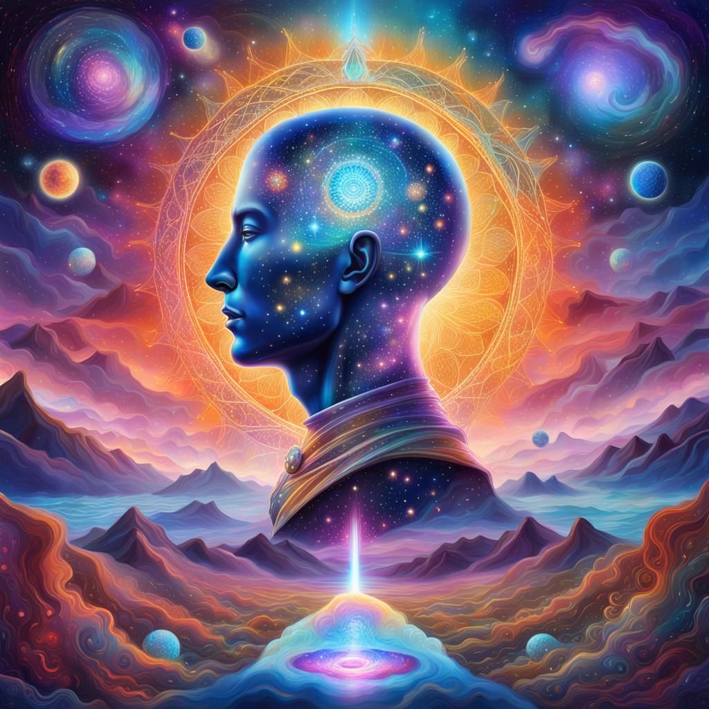 Holographic Cosmic Illustration of Inner Peace