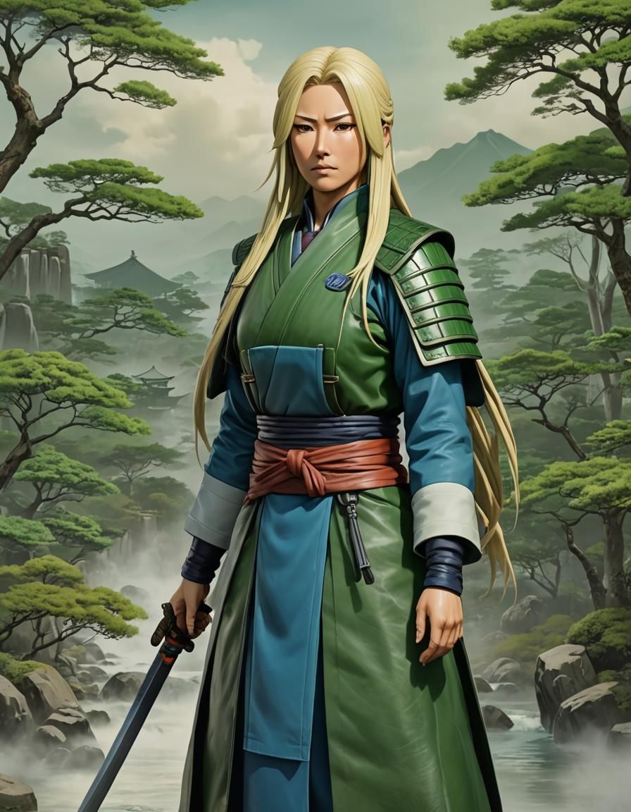 Tsunade Senjuu in Samurai Armor, Japanese Style