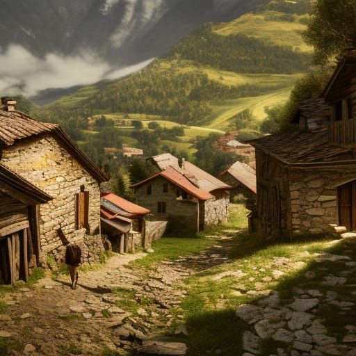 Mountain Village Street: Historical Photography in Italian S...