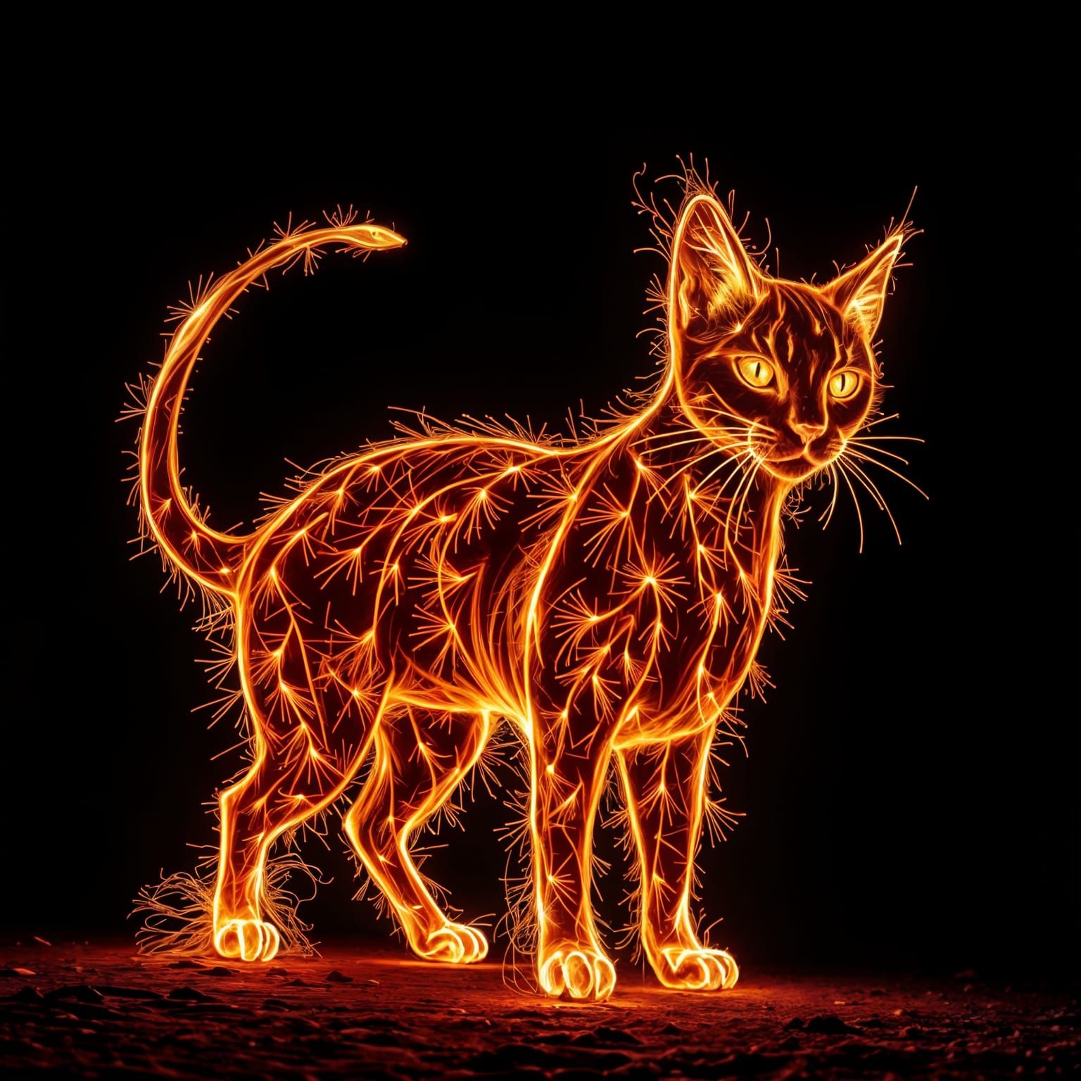 Stars Form Fierce Feline in Celestial Display