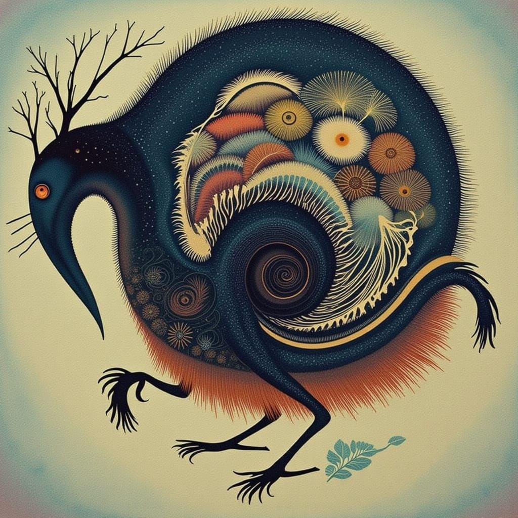 Dreamy Watercolor Landscape with Cicada Song