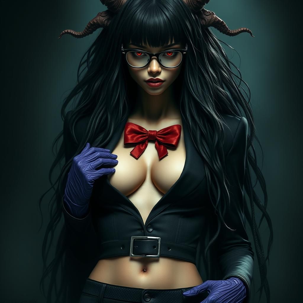 Mystical Deity in Dark Surrealist Realm