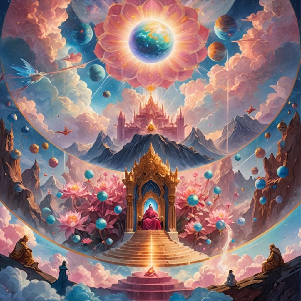 Ethereal Throne: A Surreal Fantasy Concept Art