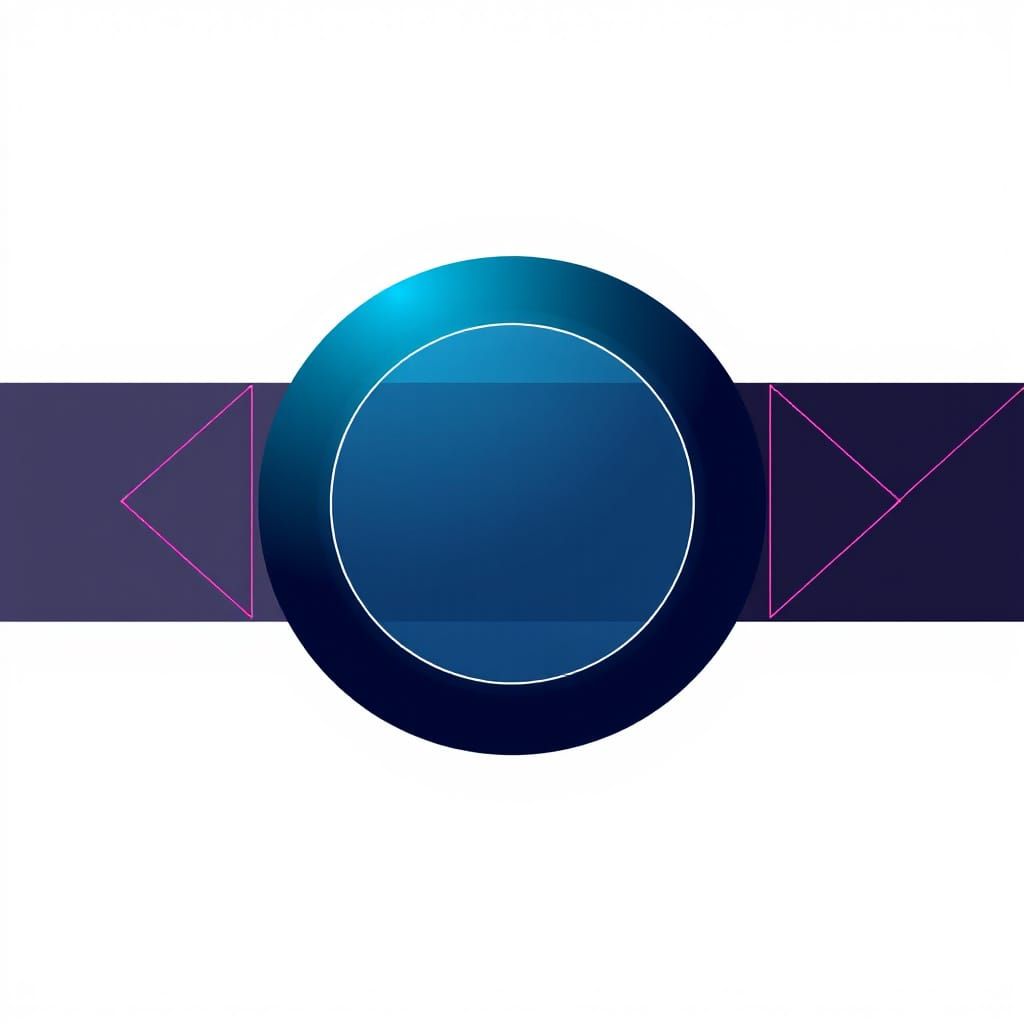 Abstract Geometric Cover Art in Futuristic Style