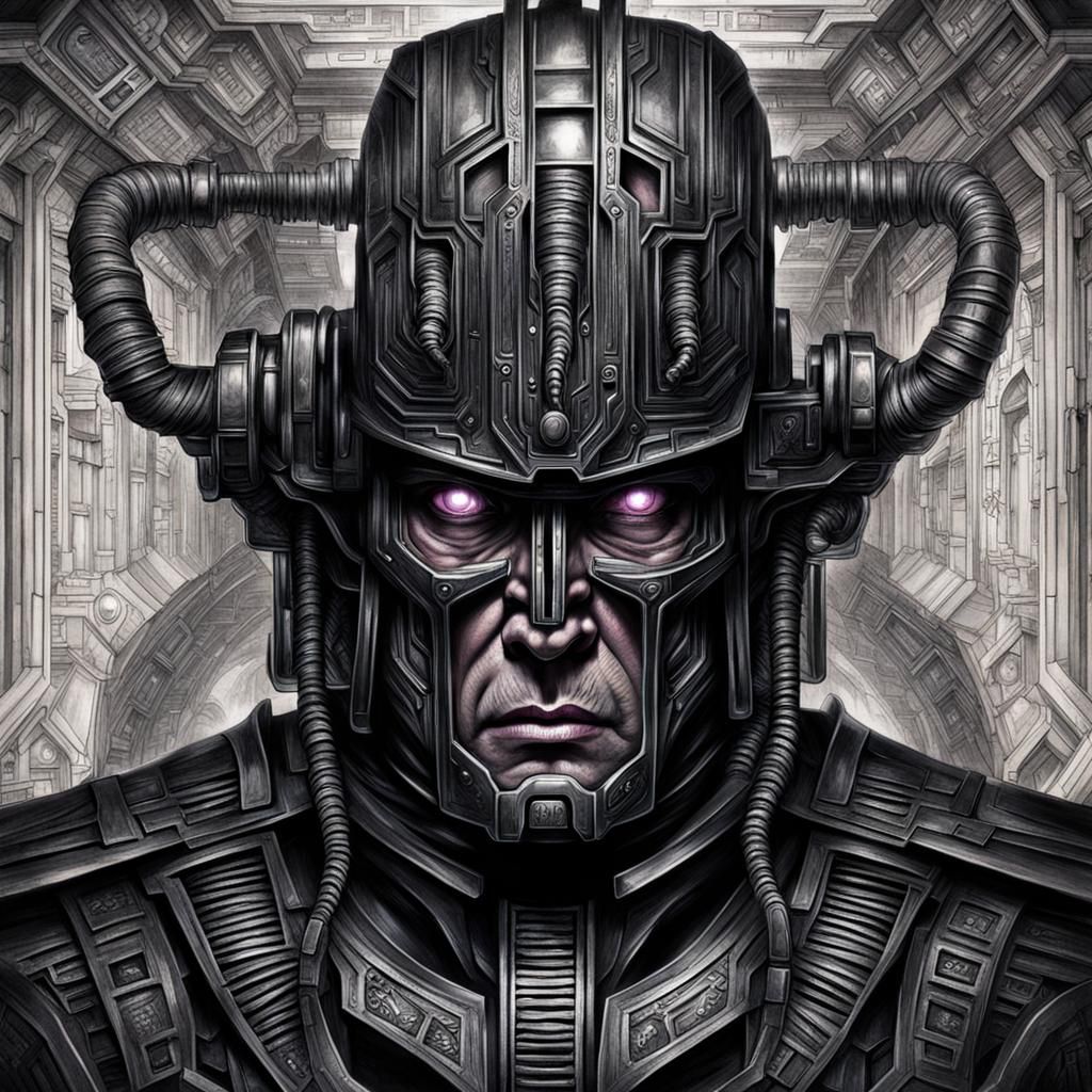 Galactus in H.R. Giger Style