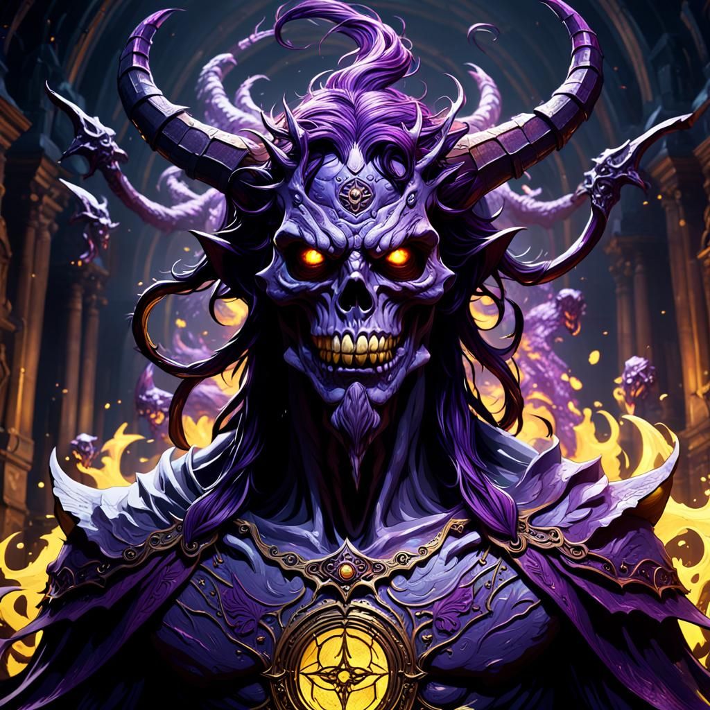 Demonic Ghost in Dark Fantasy Style