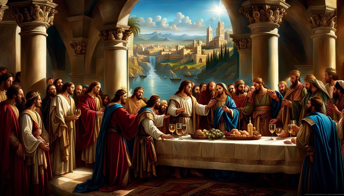 Miracle of Wine: A Digital Masterpiece in Dark Fantasy Style