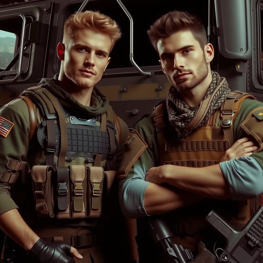 Pre-Raphaelite Paramilitary Soldiers with Futuristic Edge