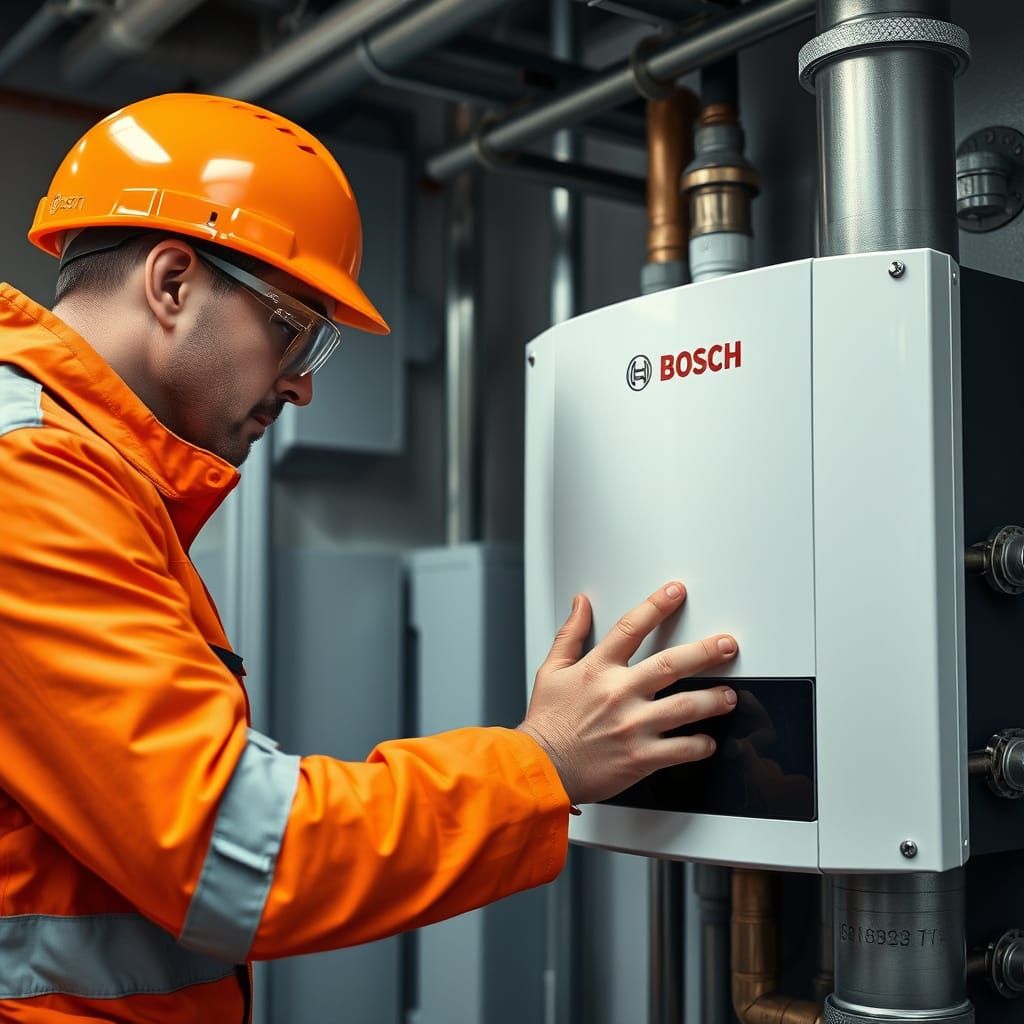 Heating Pomp Monteur Installs High-Tech Bosch 8k Pump in Mod...