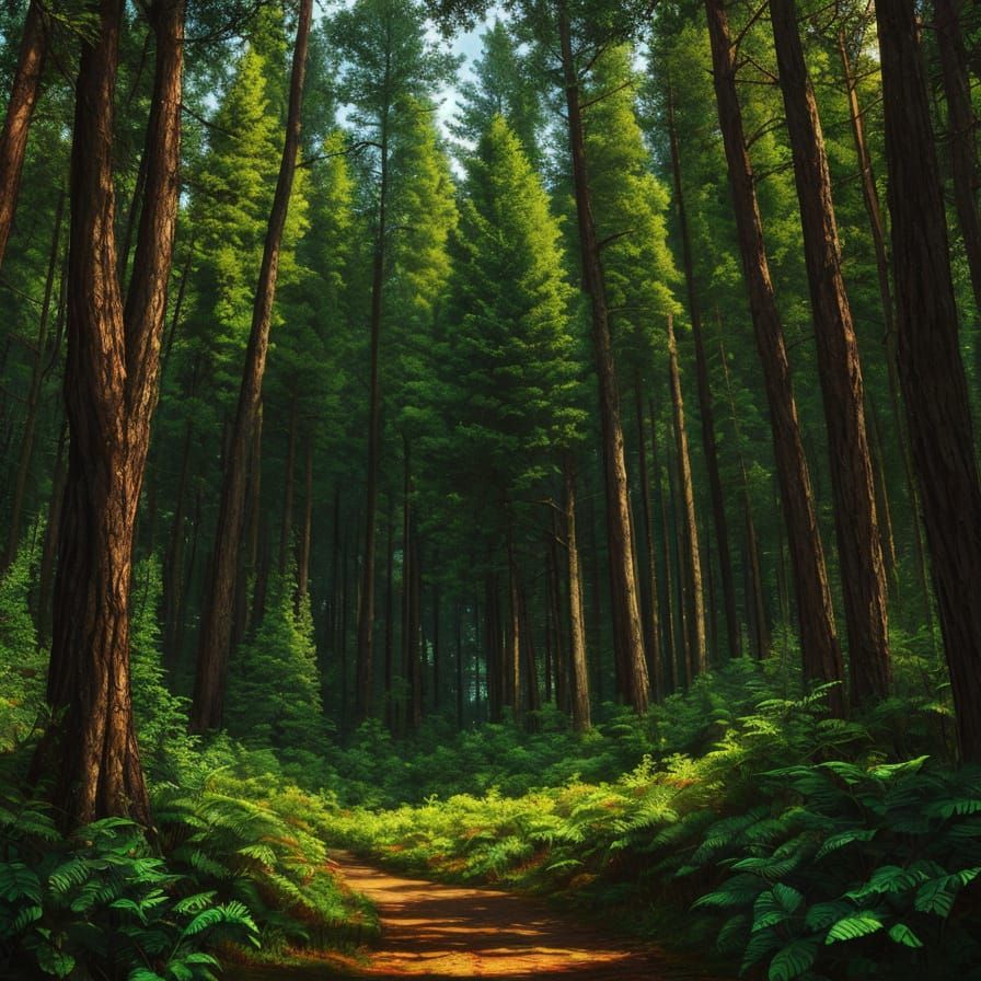 Cartoon Forest: Seeing Through the Trees