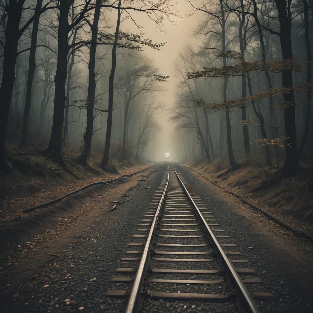 Atmospheric Cinematic Still of Silence and Desolation