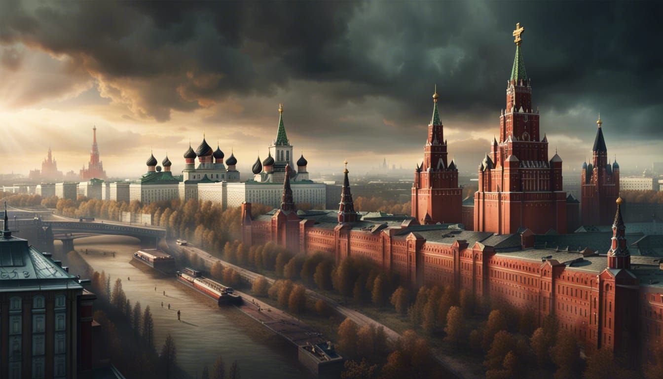 Post-Apocalyptic Moscow Kremlin: Digital Matte Painting