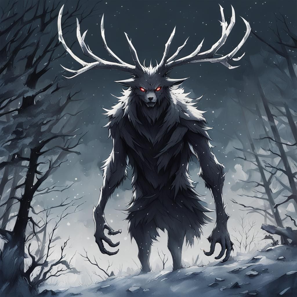 The Wendigo in Anime Style