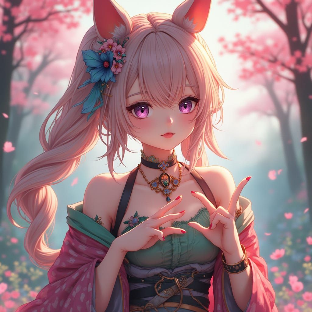 Sloth Smiling and Showing Peace Sign in Anime Style