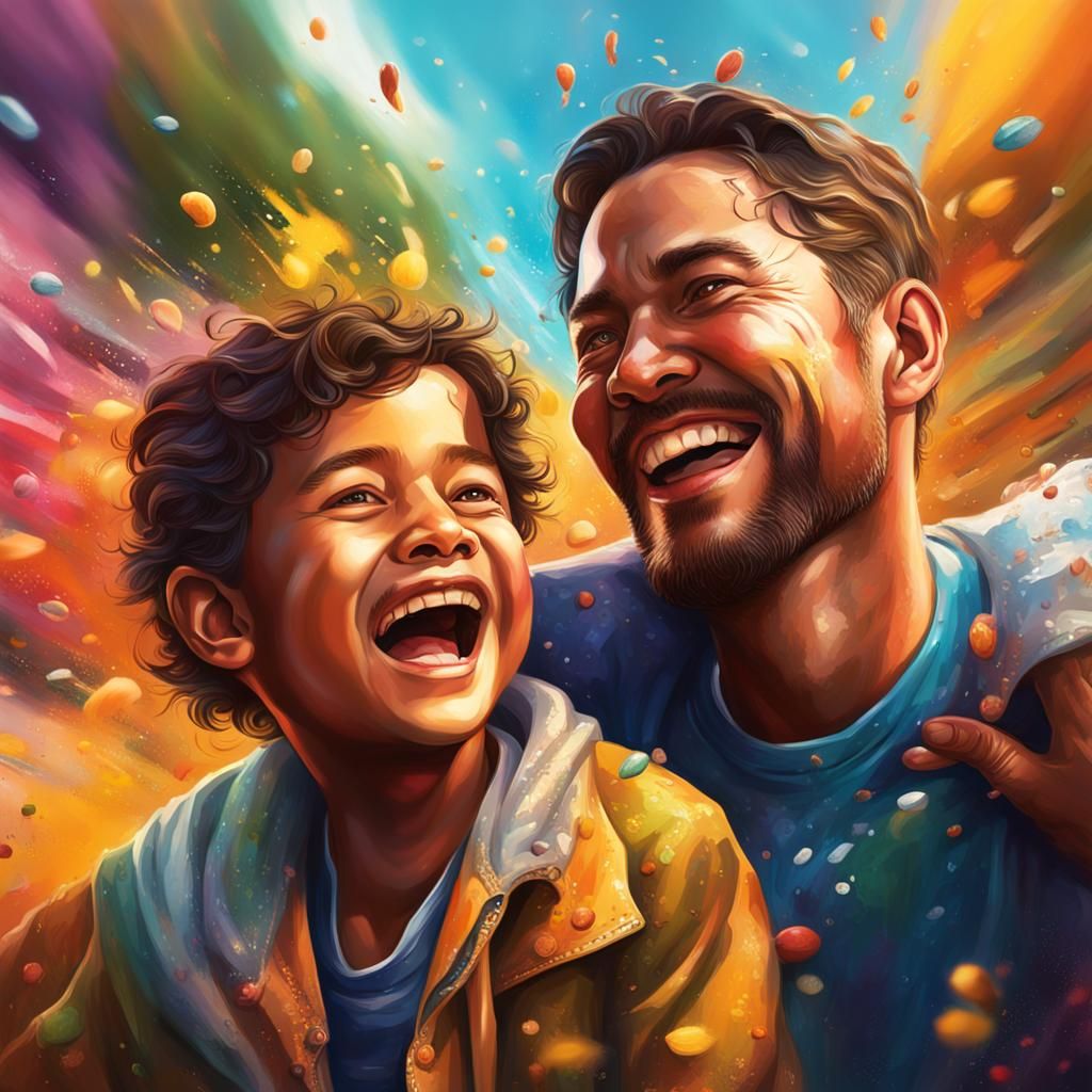 Hyperrealistic Family Happiness Concept Art