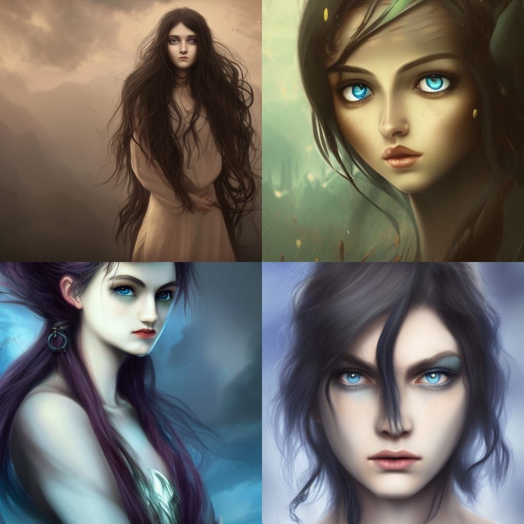 Vintage Androgynous Portrait in Detailed Matte Style