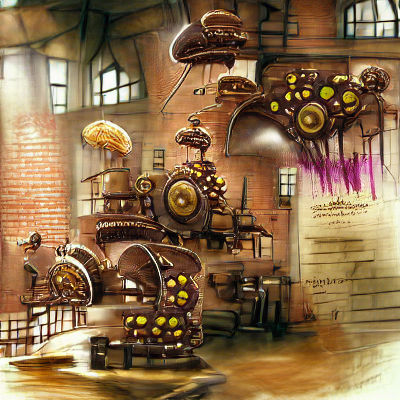 Steampunk Chocolate Factory Concept Art