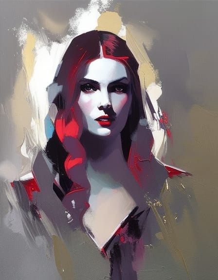 Lucy Westenra Graffiti Art Portrait