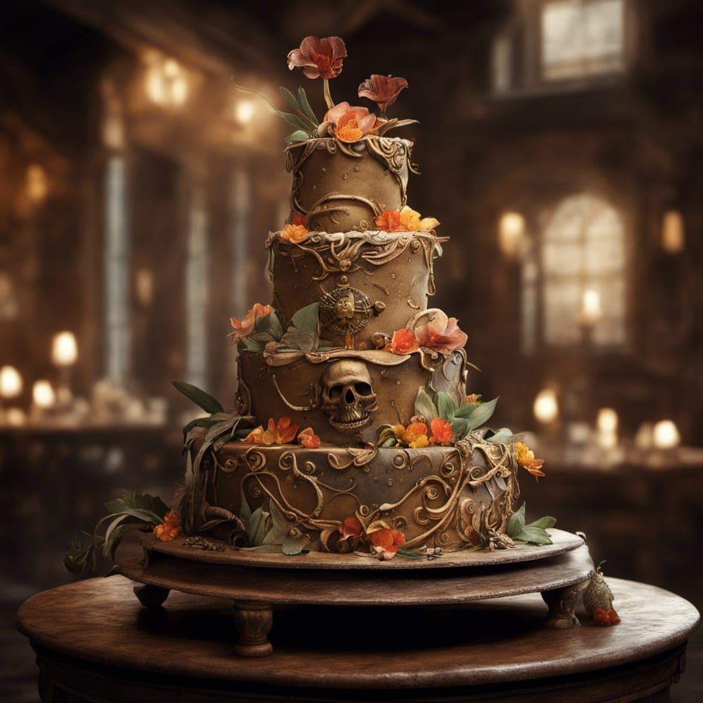 Pirate Wedding Cake: Tiger Lily in Neverland Style