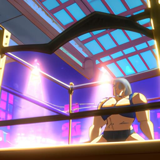 Muscular Anime Mom Ready to Wrestle, Ghibli Style