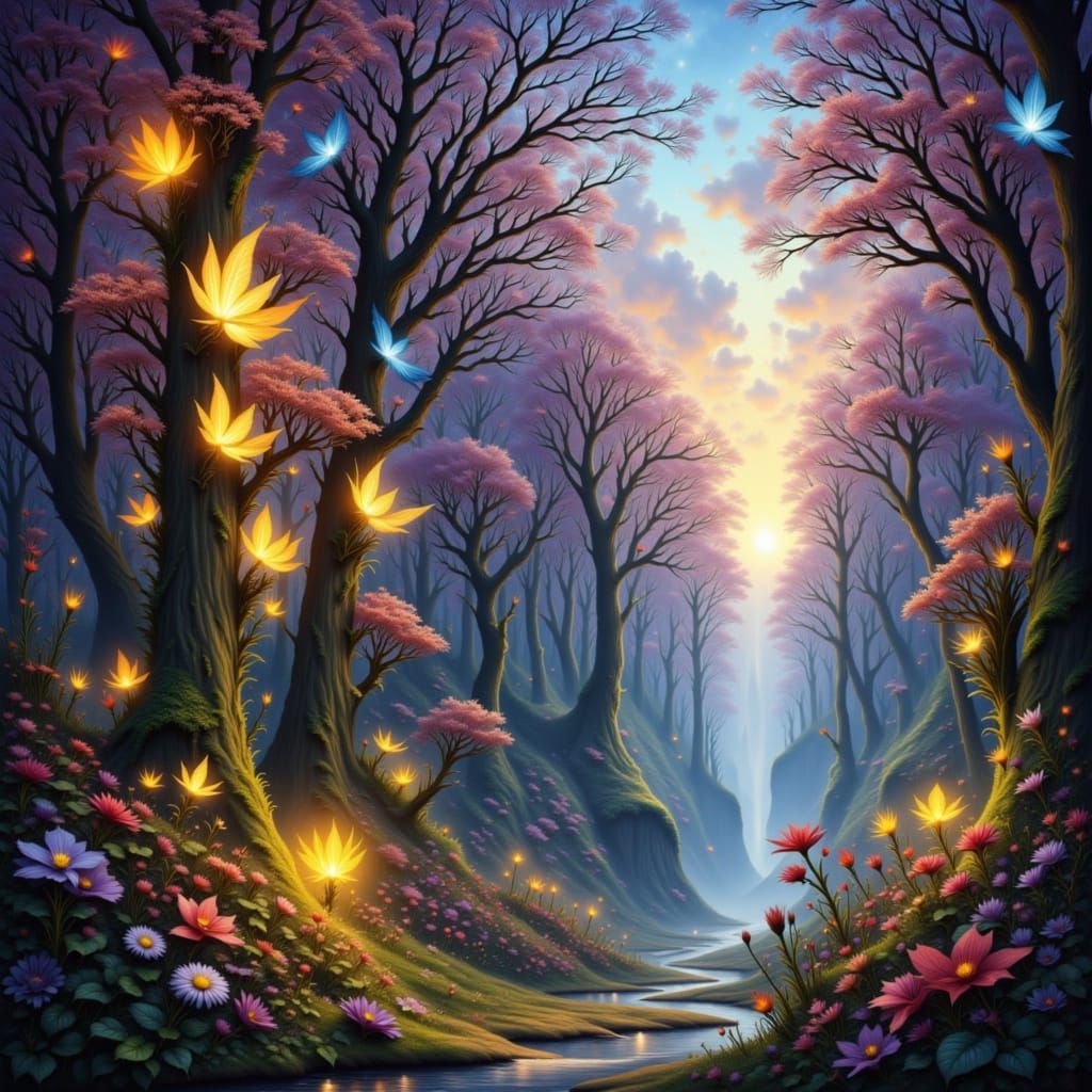 Elven Contract in Dark Fantasy Style