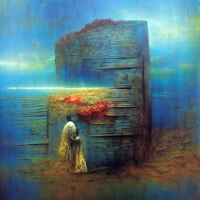 Dystopian Landscape Inspired by Beksinski