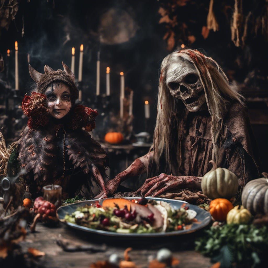 Baba Yaga's Thanksgiving Salad: A Macabre Feast