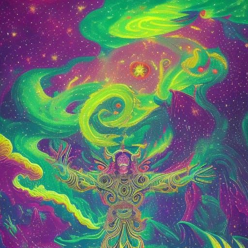 Spectral Man Fishing for Bioluminescent Mushrooms in Hologra...